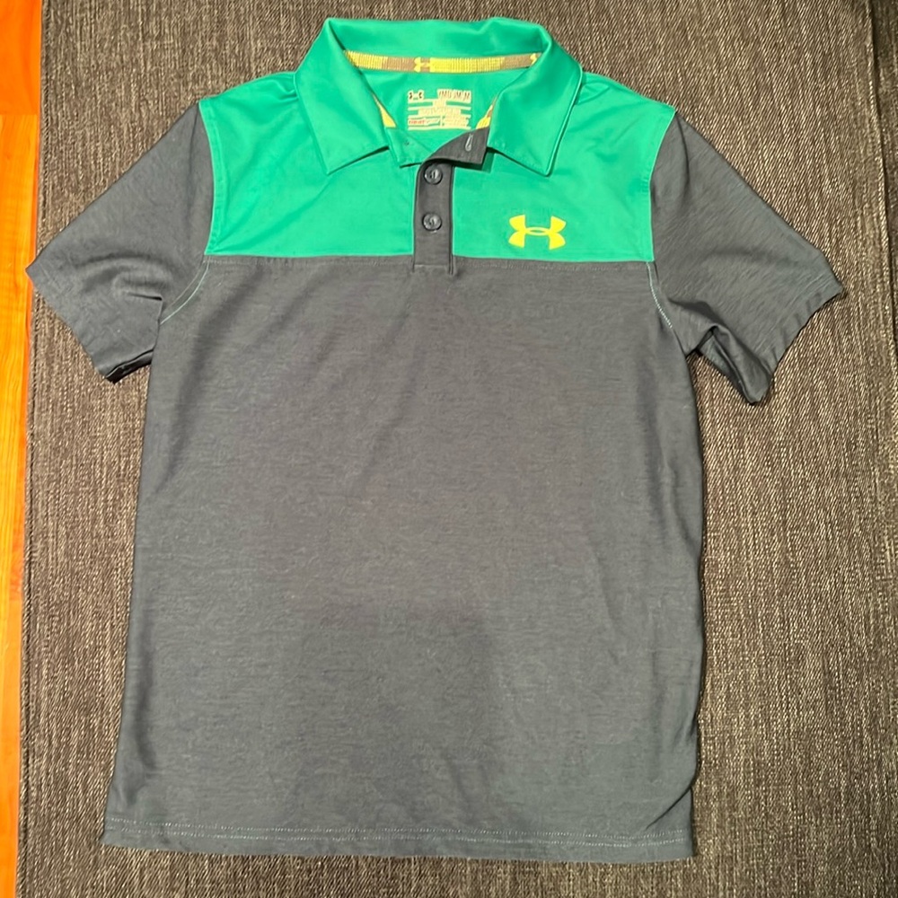 Under Armour Youth Heat Gear Golf Shirt - M